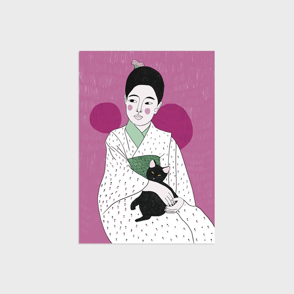 Cat & Woman - Courage and curiosity of the truth behind the veil - Image 3