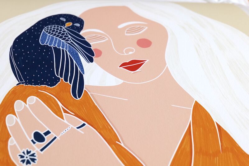 Owl & Woman - Majestic appearance and clarity - Image 6