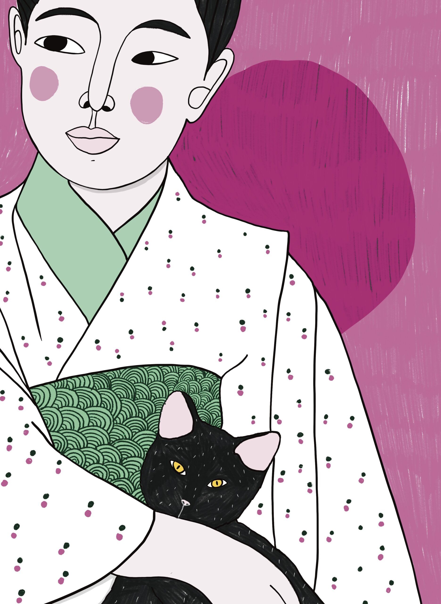 Cat & Woman - Courage and curiosity of the truth behind the veil - Image 6