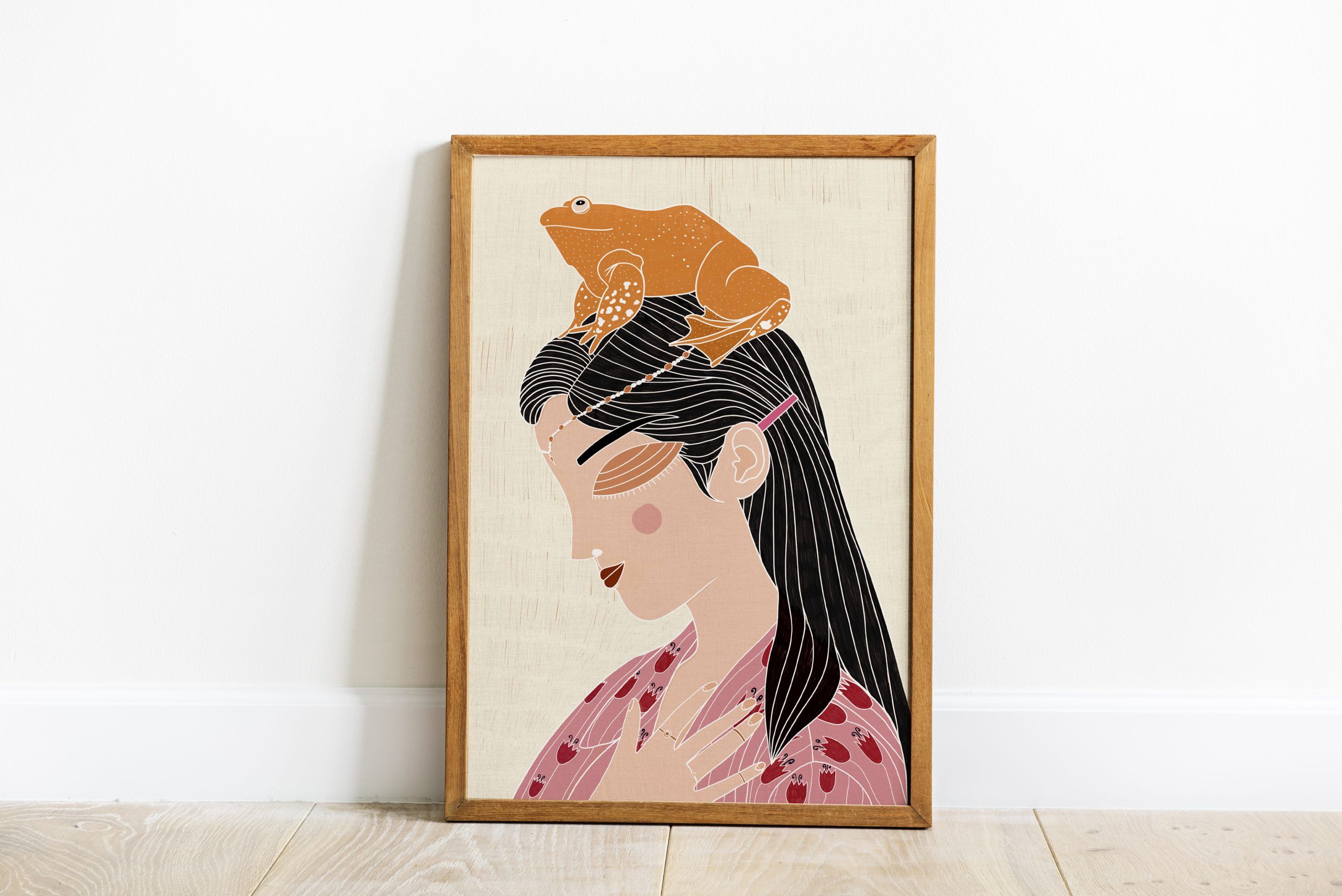 Frog & Woman - Energy of Fertility and Transformation